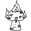fiery mushroom guy