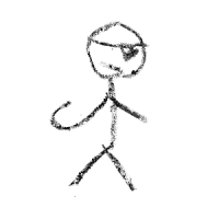 Black Crayon Pirate