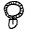 silver tongue charrrm bracelet