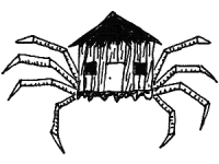 spider-legged witch's hut