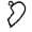 right half of a heart necklace