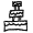 three-tiered wedding cake