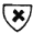 Red X Shield