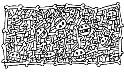 wall of bones